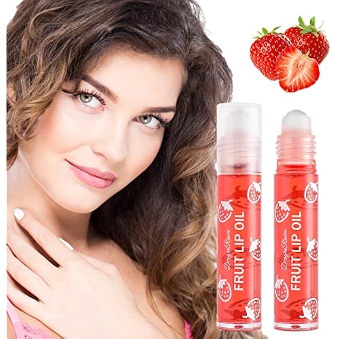 rayihni LIP MOUTH LIP OIL LIP SOOTHES BALL BALM TRANSPARENT AND LIQUID NOURISHING SKIN DRY LIPS MOISTURIZING OIL 3ML COLORLESS HYDRATING FRUIT CARE ROLLER OIL LIP MOISTURIZER FOR VERY DRY (2-D, ONE SIZE) - Image 3